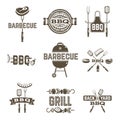 Barbecue And Grill Labels