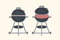 Barbecue, grill. Poster bbq, barbecue, grill tools