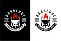 Barbecue grill premium quality meat design logo collection