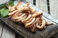 Barbecue grilled squid Royalty Free Stock Photo