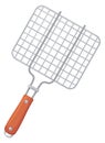 Barbecue hand grid cartoon icon. Grill tool