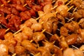 Barbecue meat minced raw pieces of pork meat spicy tasty background culinary base design