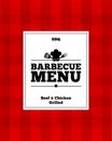 Barbecue menu. Beef and chicken grilled