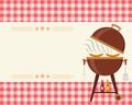 Barbecue party blank invitation