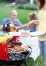 Barbecue party in garden Royalty Free Stock Photo