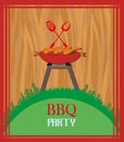 Barbecue Party Invitation Royalty Free Stock Photo