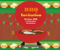 Barbecue Party Invitation Royalty Free Stock Photo