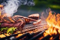 Barbecue Party Juicy grilled meat Grilling. ai generative