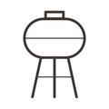 Barbecue pit. Vector illustration decorative design