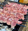 Barbecue pork shashlik Royalty Free Stock Photo