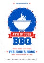 Barbecue Poster, Flyer, Template or Invitation Design. Royalty Free Stock Photo