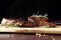 Barbecue Rib Eye Steak or rump steak - Dry Aged Wagyu Entrecote