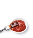 Barbecue sauce and basting brush Royalty Free Stock Photo