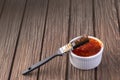 Barbecue sauce with basting brush Royalty Free Stock Photo