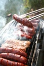 Barbecue sausages Royalty Free Stock Photo