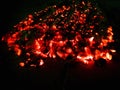 South African Style Braai Fire Hot-coals Braai-time Royalty Free Stock Photo
