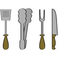 Barbecue tools Royalty Free Stock Photo