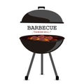 Barbecue vector with shadow illustration