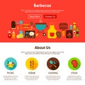 Barbecue Web Design Royalty Free Stock Photo