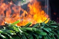 Barbecued calÃÂ§ots Royalty Free Stock Photo