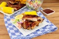 Barbecued Pork Ribs Meal Royalty Free Stock Photo