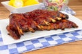 Barbecued Pork Ribs Meal Royalty Free Stock Photo