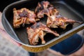 Barbecued quails
