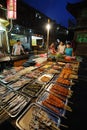 Barbecued Street Foods at night
