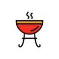 Barbecuegrill. Vector illustration decorative design