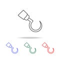 Barbed fish hook icon. Elements of Halloween in multi colored icons. Premium quality graphic design icon. Simple icon for websites Royalty Free Stock Photo
