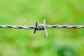 Sharp Barbed wire node Royalty Free Stock Photo