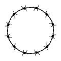 Barbed wire graphic symbol