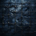 barbed wire on a dark background Royalty Free Stock Photo