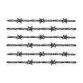 Barbed wire for detaining criminals in prison. A fence in prison.Prison single icon in outline style vector symbol stock