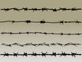 Barbed Wire elements 1 Royalty Free Stock Photo