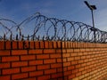 Barbed wire fence Royalty Free Stock Photo