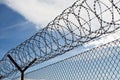 Barbed wire fence Royalty Free Stock Photo