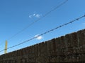 Barbed wire fence Royalty Free Stock Photo