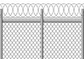 Barbed wire fences , texture Seamless, pattern vector design icon flat design and isolated Background.