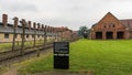 Barbed wire fencing at the SS execution site at Auschwitz concentration camp