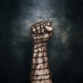 Barbed wire fist Royalty Free Stock Photo