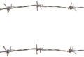 Barbed wire frame