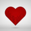 Barbed wire heart Royalty Free Stock Photo