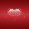 Barbed wire heart Royalty Free Stock Photo