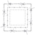 Barbed Wire Illustration Royalty Free Stock Photo