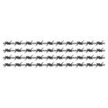 Barbed wire illustration Royalty Free Stock Photo