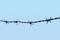 Barbed wire for imprisonment for offenders.Barbed wire for the siege area