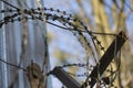 Barbed wire for imprisonment for offenders.Barbed wire for the siege area