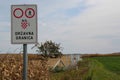 Barbed wire installing on the Hungarian-Croatian border