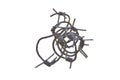 barbed wire isolated on white background Royalty Free Stock Photo
